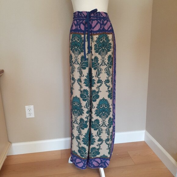 Anthropologie Plenty by Tracy Reese Drawstring Wide-Leg Pants - Picture 3 of 14